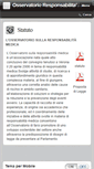 Mobile Screenshot of osservatorioresponsabilitamedica.net